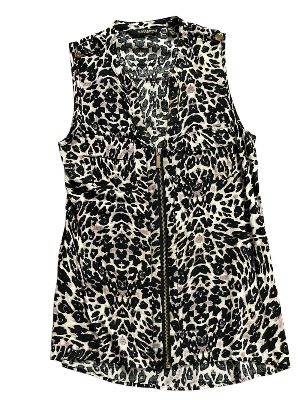 Kardashian Kollection Animal Print Top Women’s XS - Picture 1 of 7